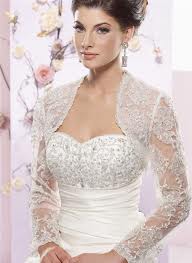 9. Winter Wedding Gown with Lace Jacket