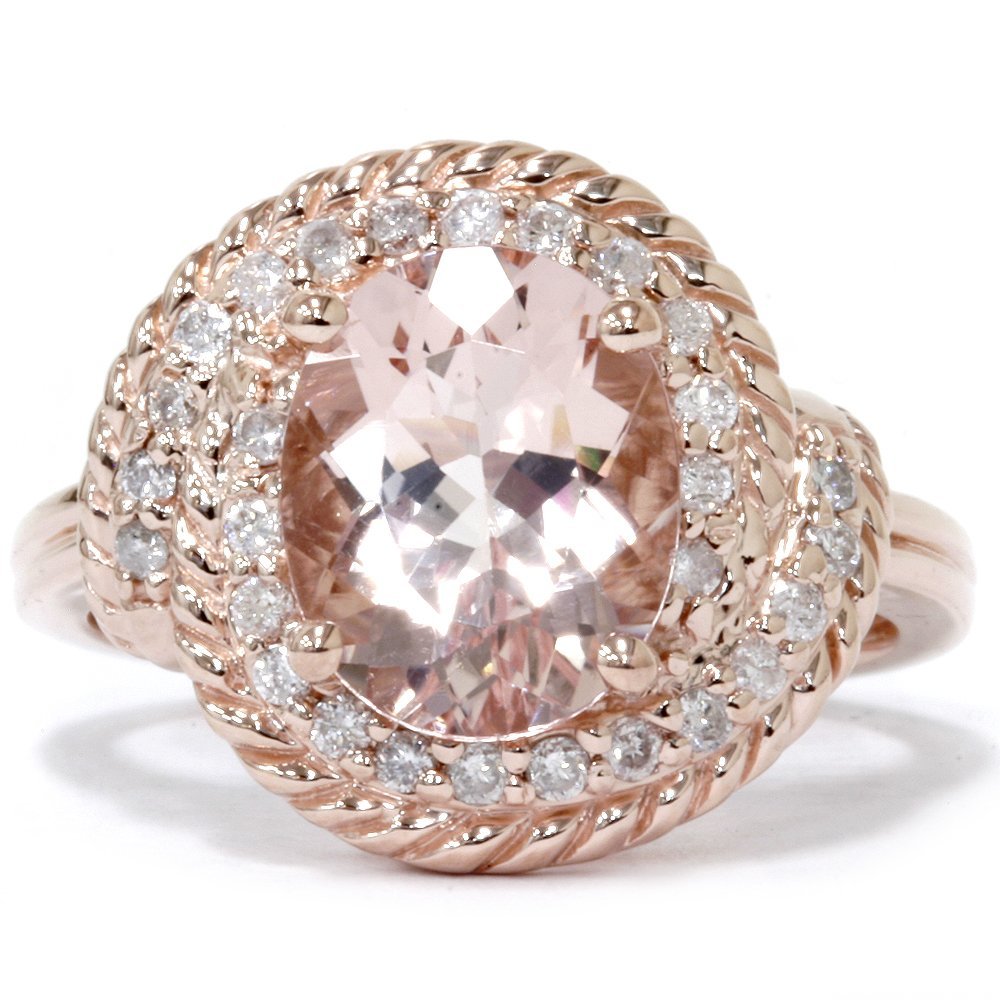 Rose Gold Rings: Rose Gold Rings With Pink Stone Rose Gold Rings: Rose Gold Rings With Pink Stone