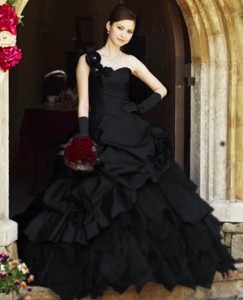black wedding dresses