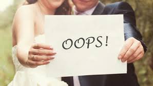 Pre-wedding mistakes
