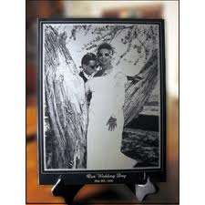 10. Personalized Photo Marble Plaque