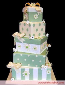 10. Stacked Box Cake