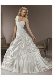 4. One Shoulder Wedding Dress