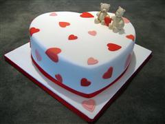 6. Simple Heart Cake