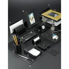 7. Leather Desk Set