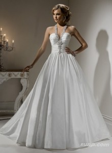 9. Halter Ball Gown