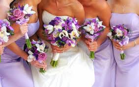 purple wedding flowers