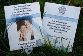 10. Forget Me Not Postcard Seed Packet