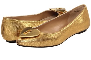 6. Gold Ballet Flats