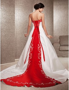 7. Chapel Train Wedding Dress