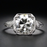 9. Square Cut Diamond Ring