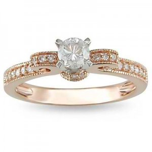 rose gold engagement rings