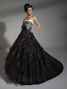 black wedding dresses