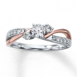 rose gold engagement rings