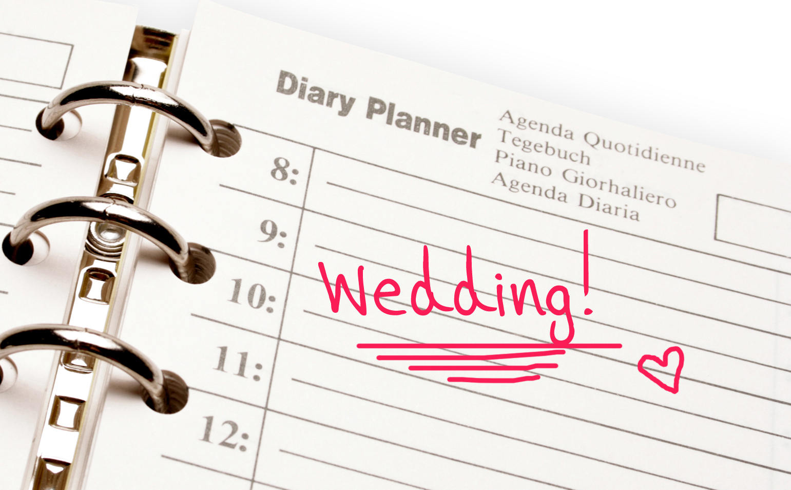 wedding planning timeline