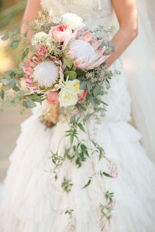 exotic cascading bouquet