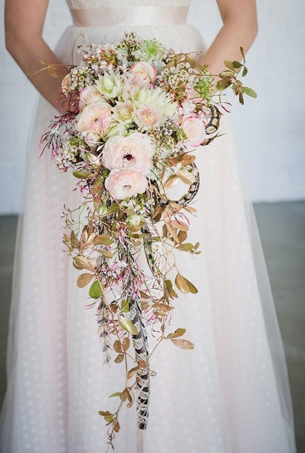 Cascading Wedding Bouquet - Diy Cascading Wedding Bouquet Fake Flowers